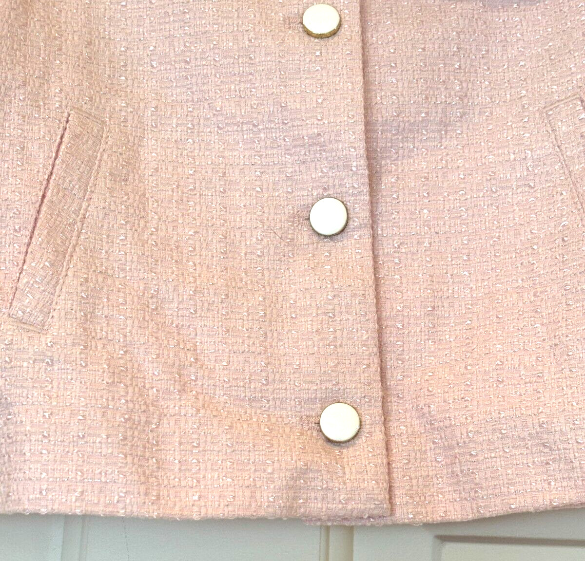 Janie and Jack Coat Sparkly Pink Jacket Size 5 6 NEW $174 Value