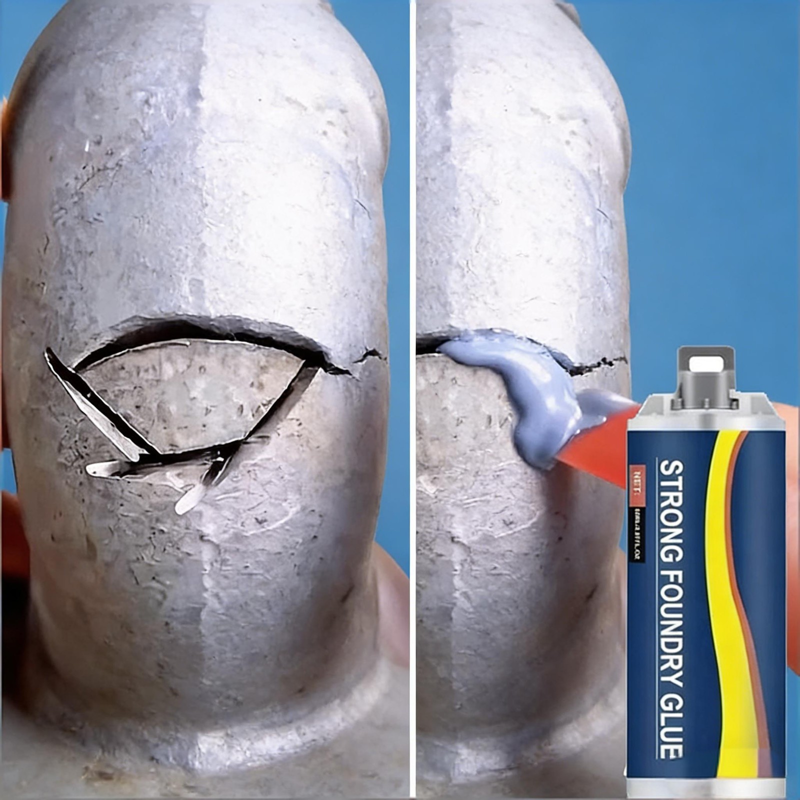 2 Pack Strong Foundry Glue, High Temperature Resistant Casting Metal Repair Glue