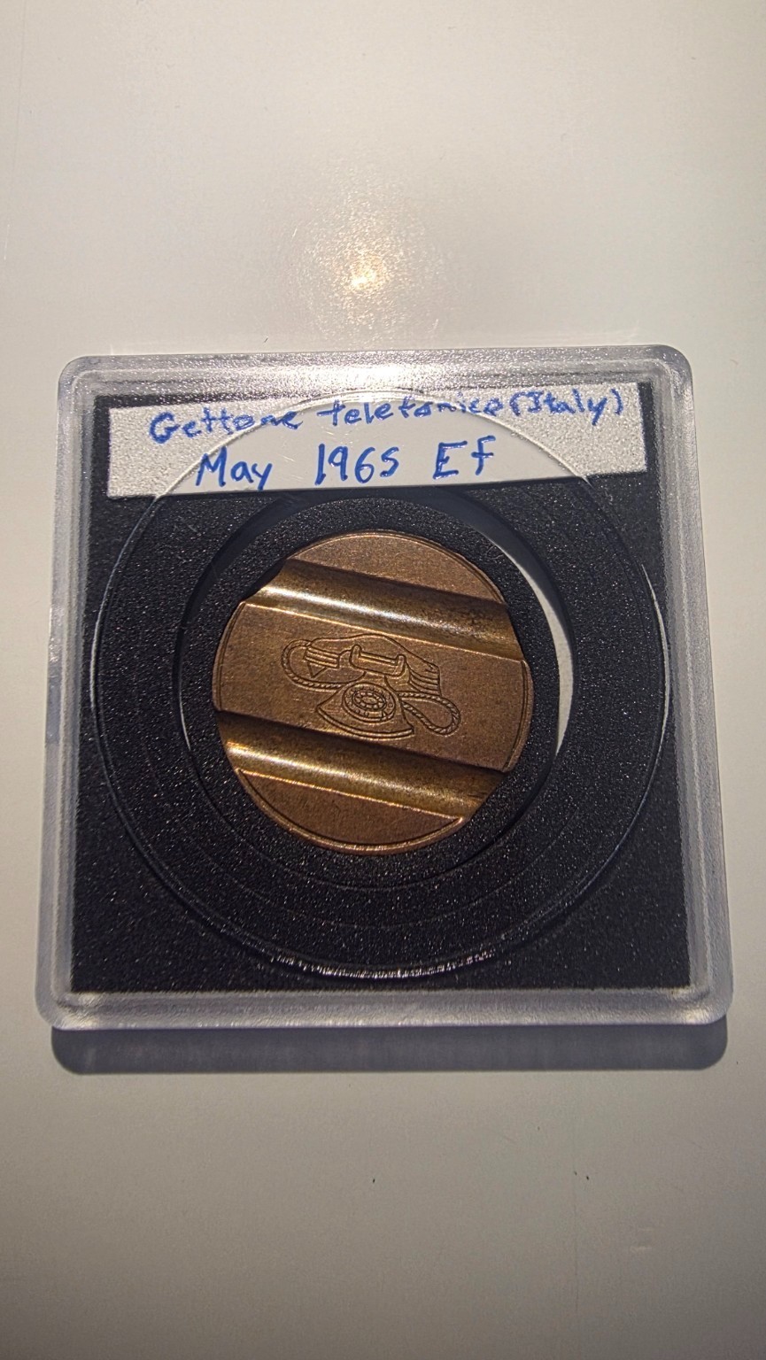 1965 Italy Gettone Telefonico Telephone Token – May 6505 EF