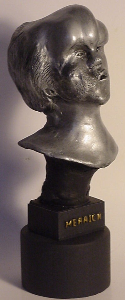 BUST OF THE ELEPHANT MAN, JOHN MERRICK, SUBJECT of the DAVID LYNCH 1980 FILM