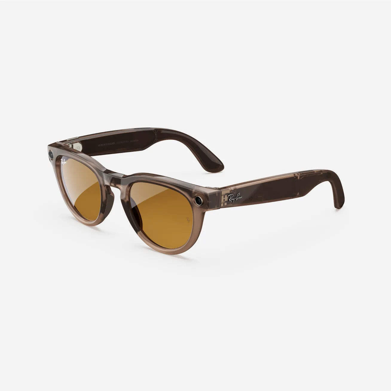 Ray-Ban Meta Headliner (Refurbished), Shiny Warm Stone Transparent / Saffron Yel