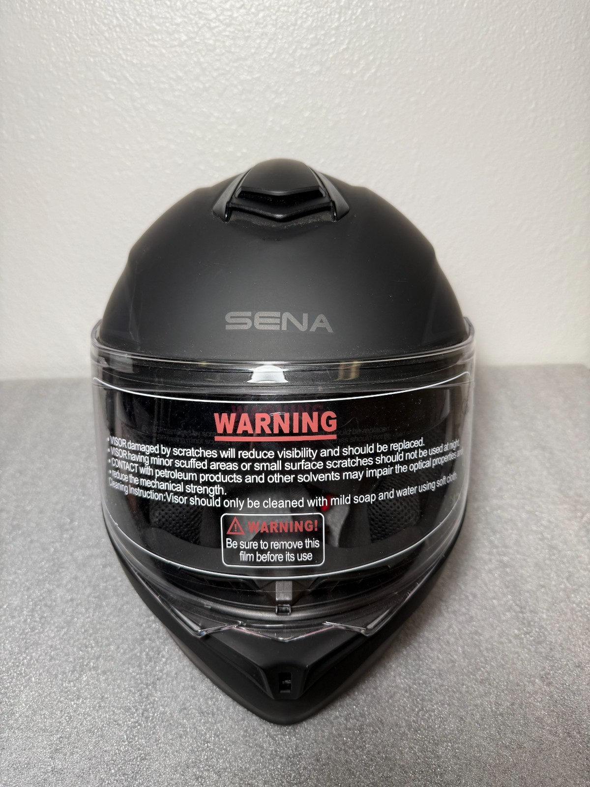 Sena Outrush R Modular Flip-up Motorcycle Helmet Matte Black Bluetooth