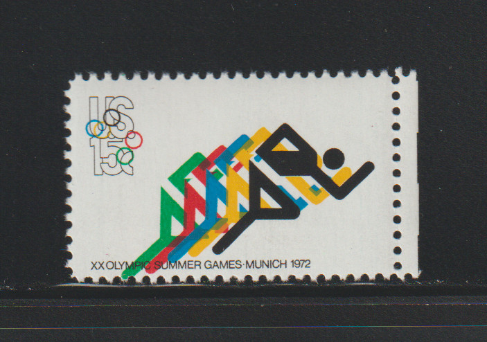 US EFO ERROR Stamps #1462 Olympic Runners 1972: Big Color Shift. MNH
