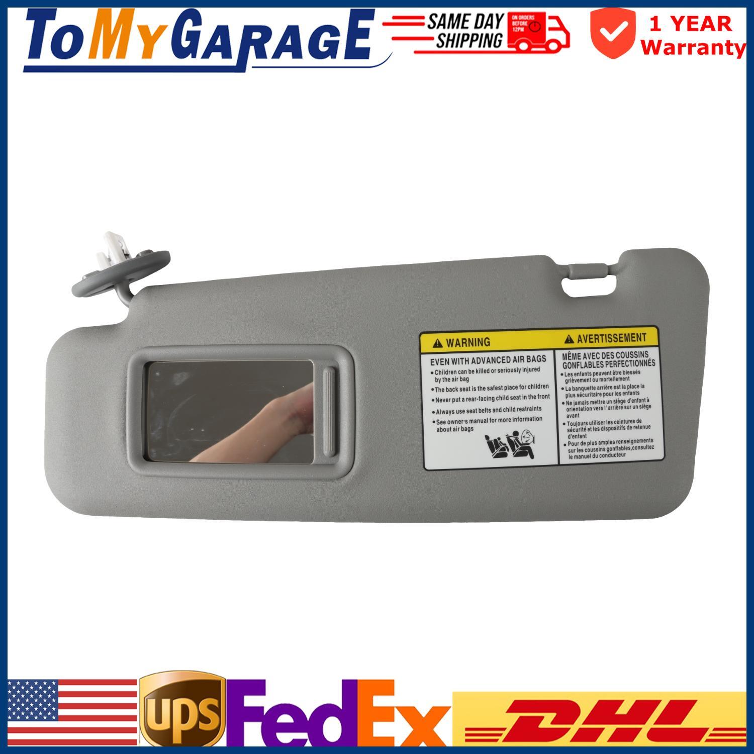 Driver Side Left Sun Visor with Light for Toyota Highlander 08-13 74320-48500-B0