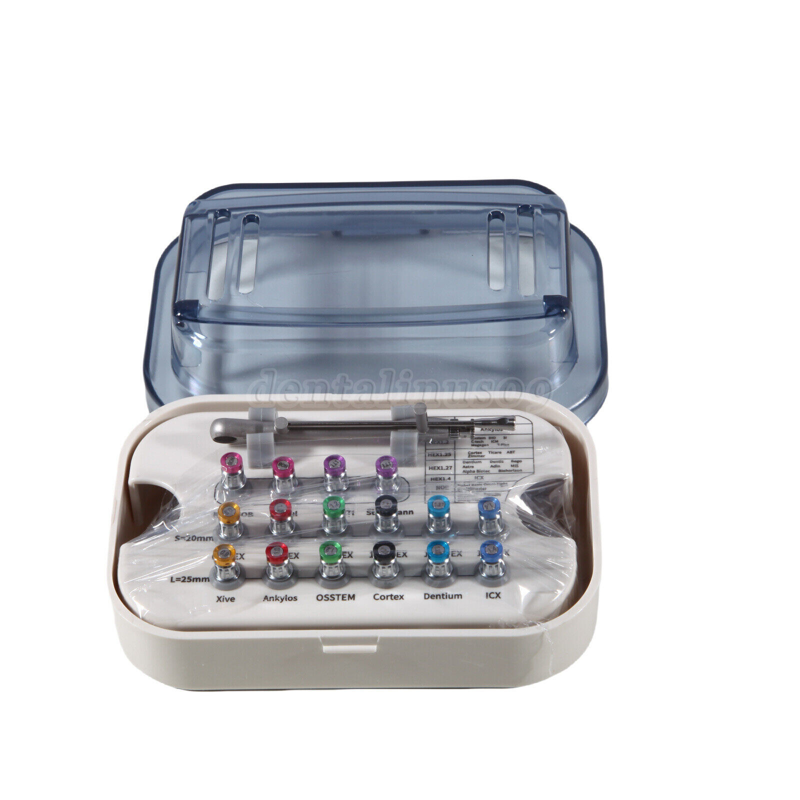 Dental Universal Implant Prosthetic Kit Torque Wrench Screw Drivers Remover +Box