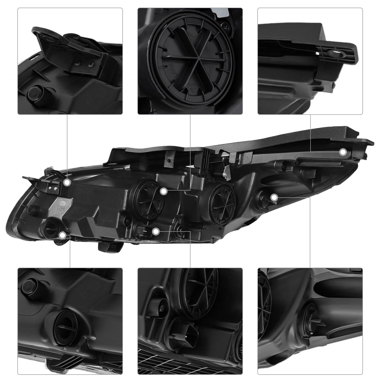 For 2015 2016 2017 Hyundai Sonata ECO/SE/GL/GLS/Sport Right Side Headlight