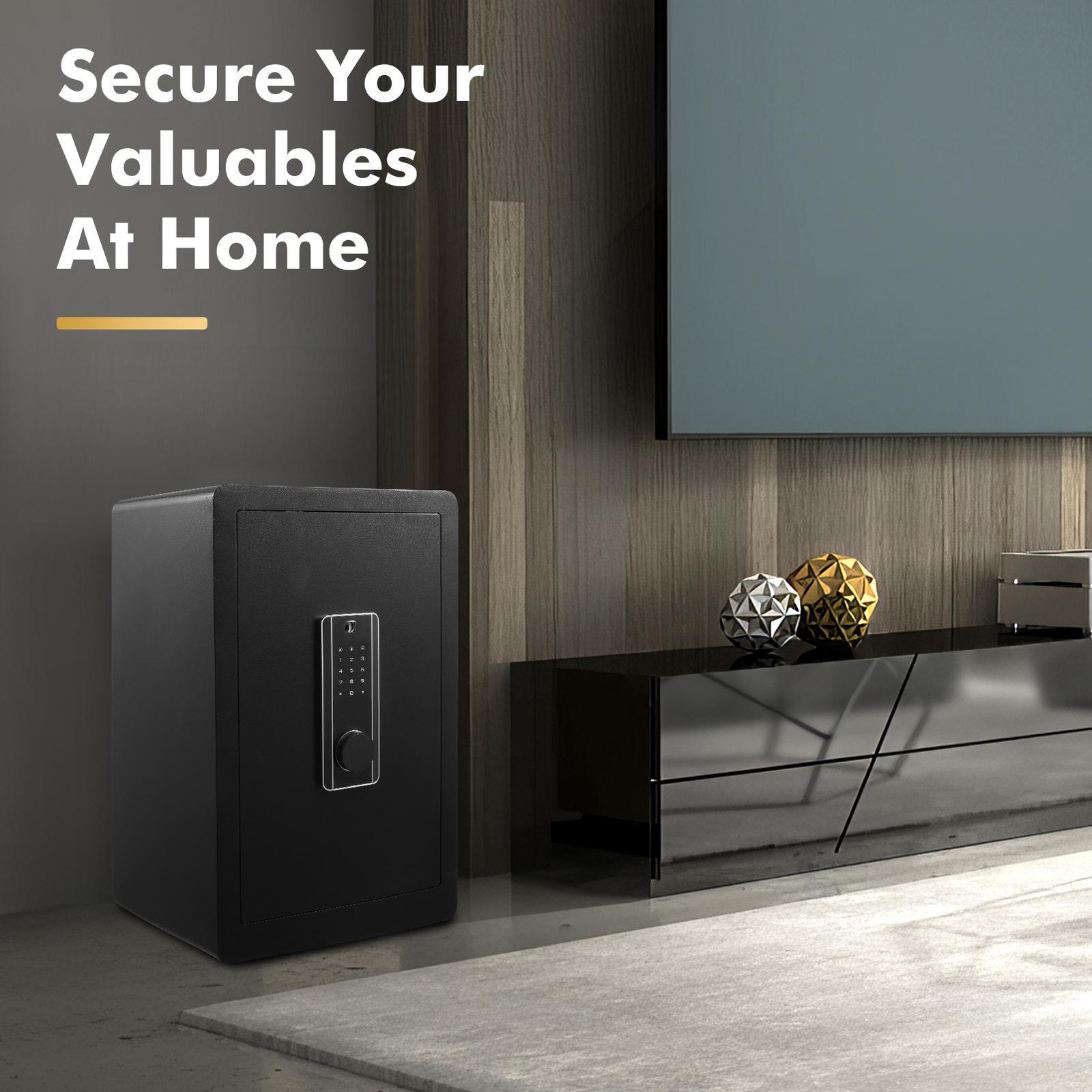 Large Safe Box Safety Steel Fireproof Digital Keypad Lock Home Cash Security New