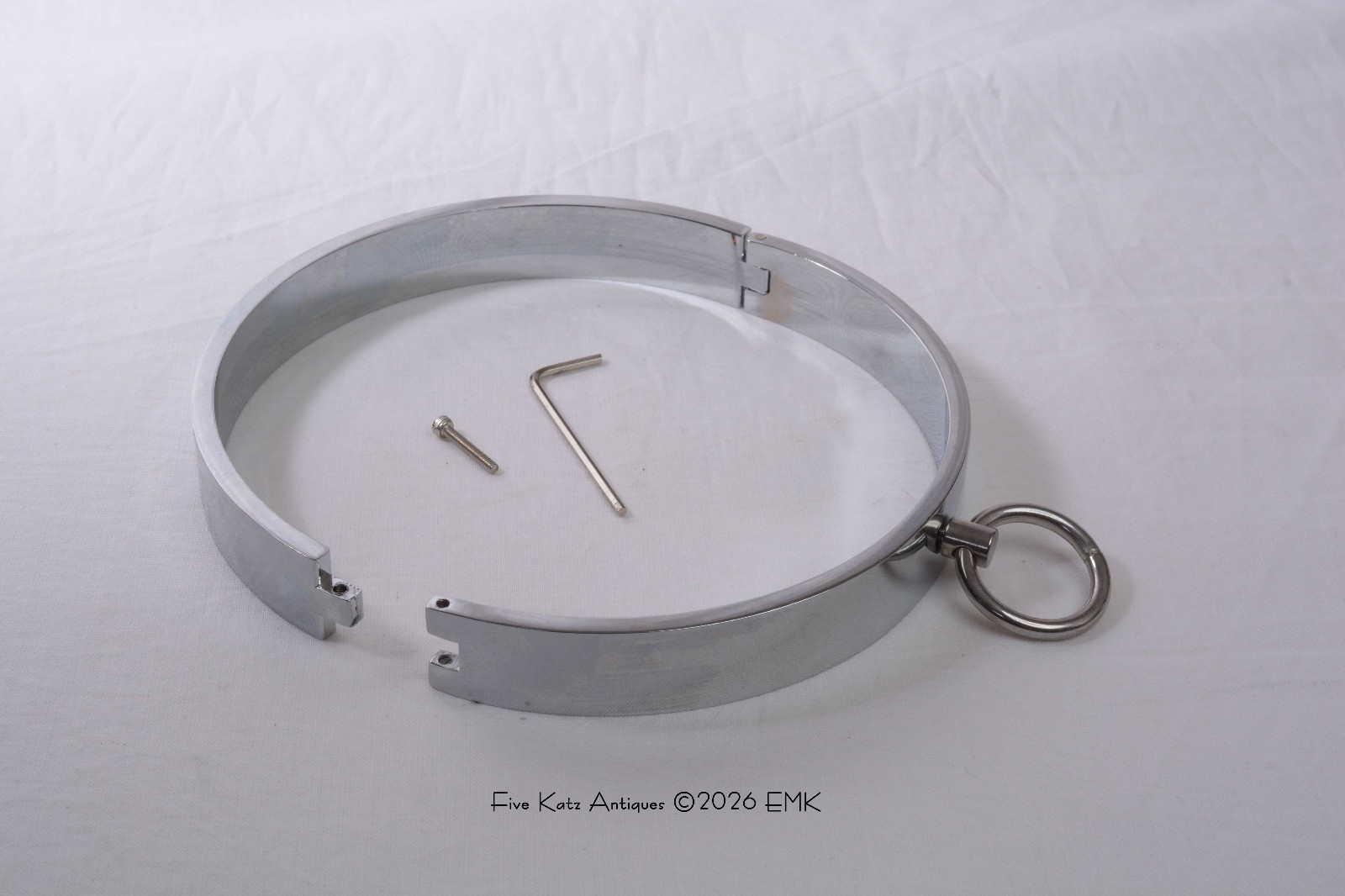 Steel Collar - Allen Head - Restraint - Role Play - Bondage - New Old Stock