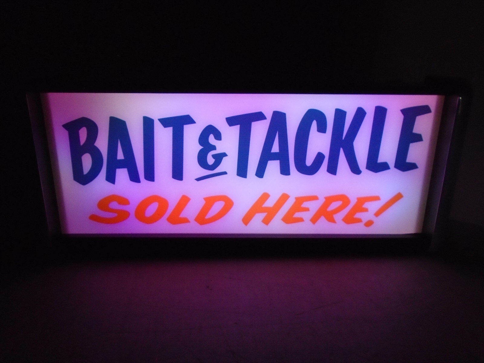 Bait & Tackle sold here LED Display light sign box