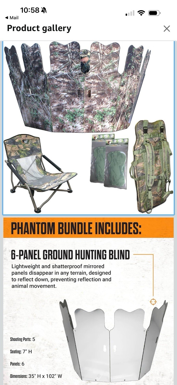GhostBlind Deluxe Backpack Phantom Blind Bundle