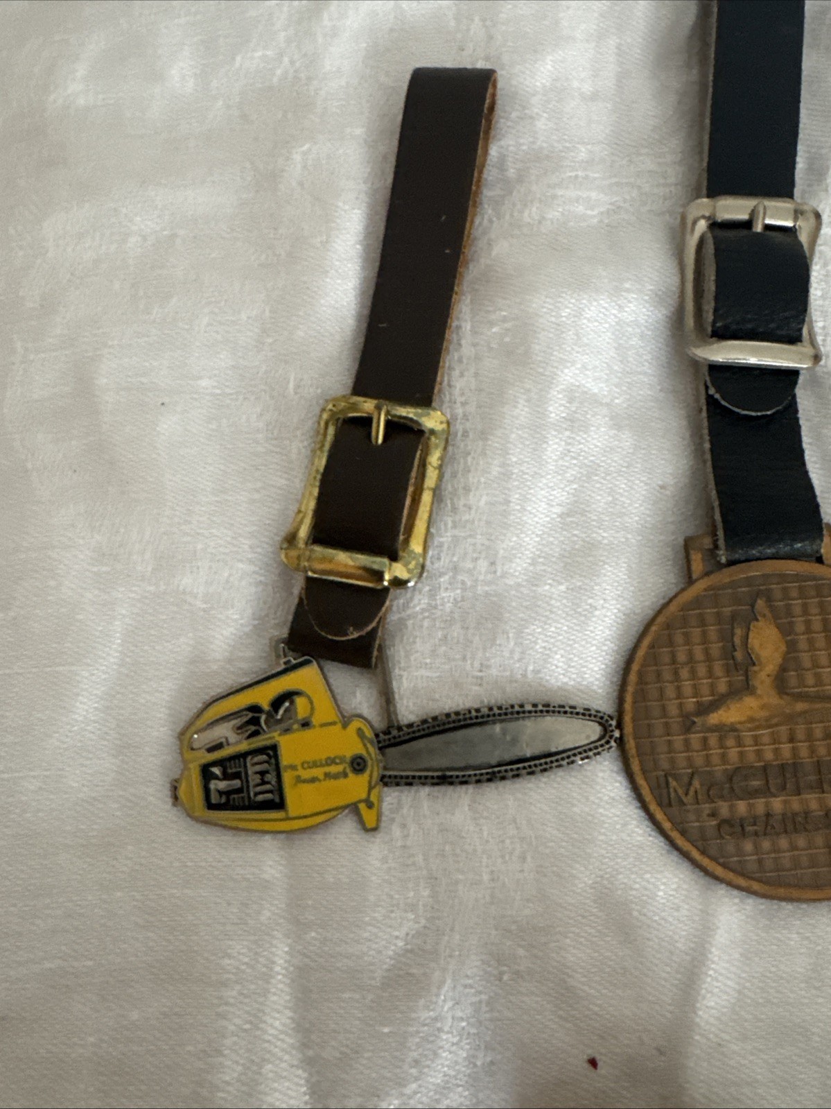 McCulloch Chainsaw Watch Fob Lot & Tie clip/Money Clip