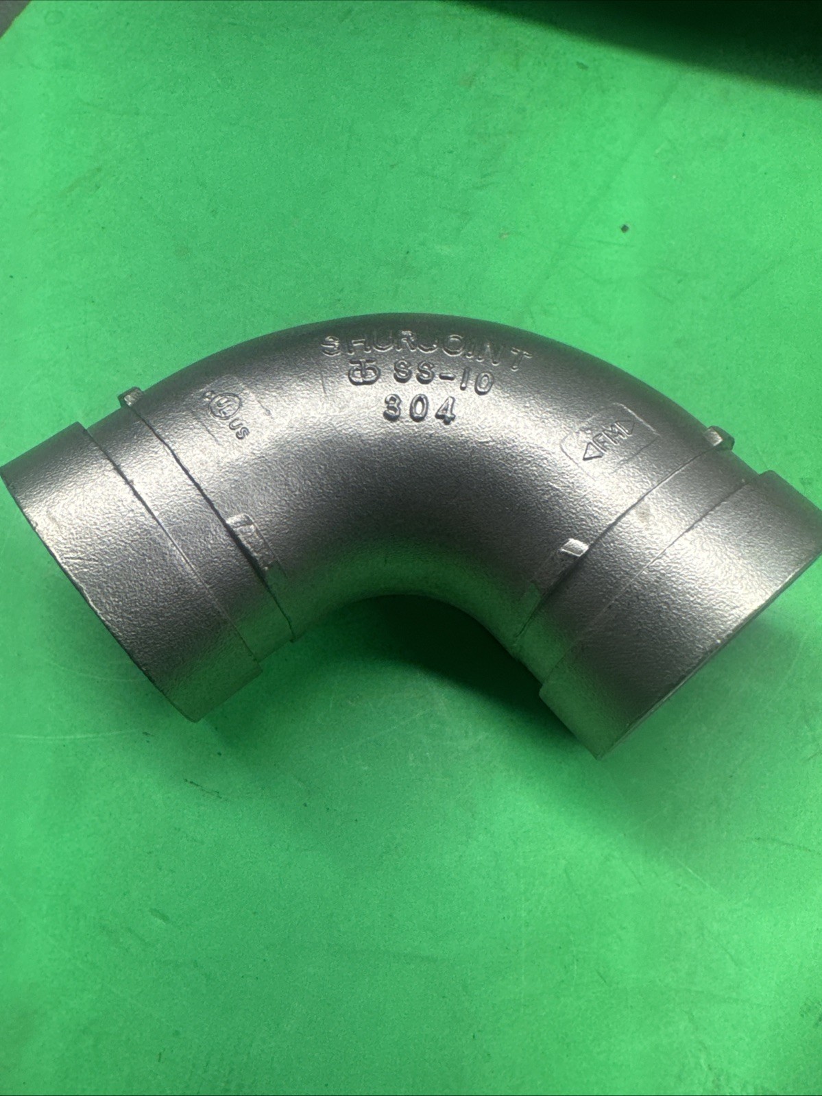 NEW 2 Inch Shurjoint SS-10 90 Degree Elbow Grooved End 316 Stainless Steel