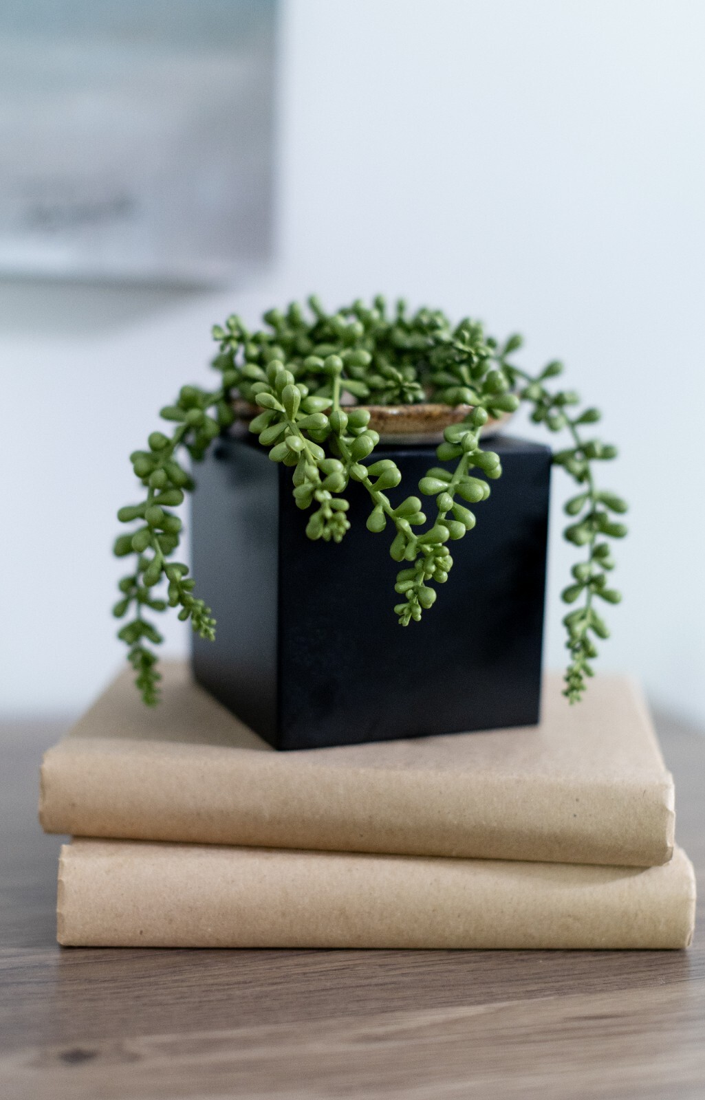 Black 3 Inch Solid Wood Block Cube 3x3x3 inches-riser, display, plant stand