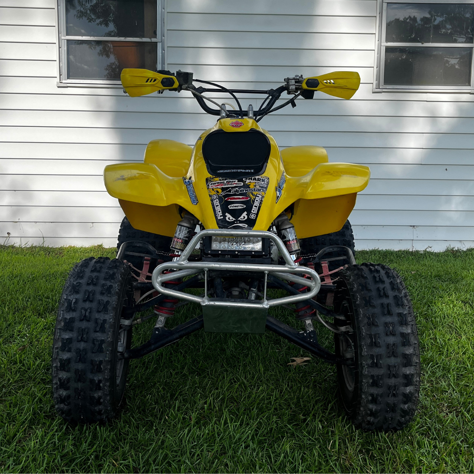 Honda 400ex Headlight DELETE: Headlight Block-off Plate