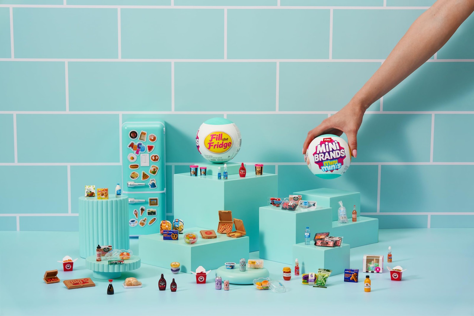 Mini Brands Fill The Fridge Mini Minis Series 1 by ZURU, Collectible Miniature T