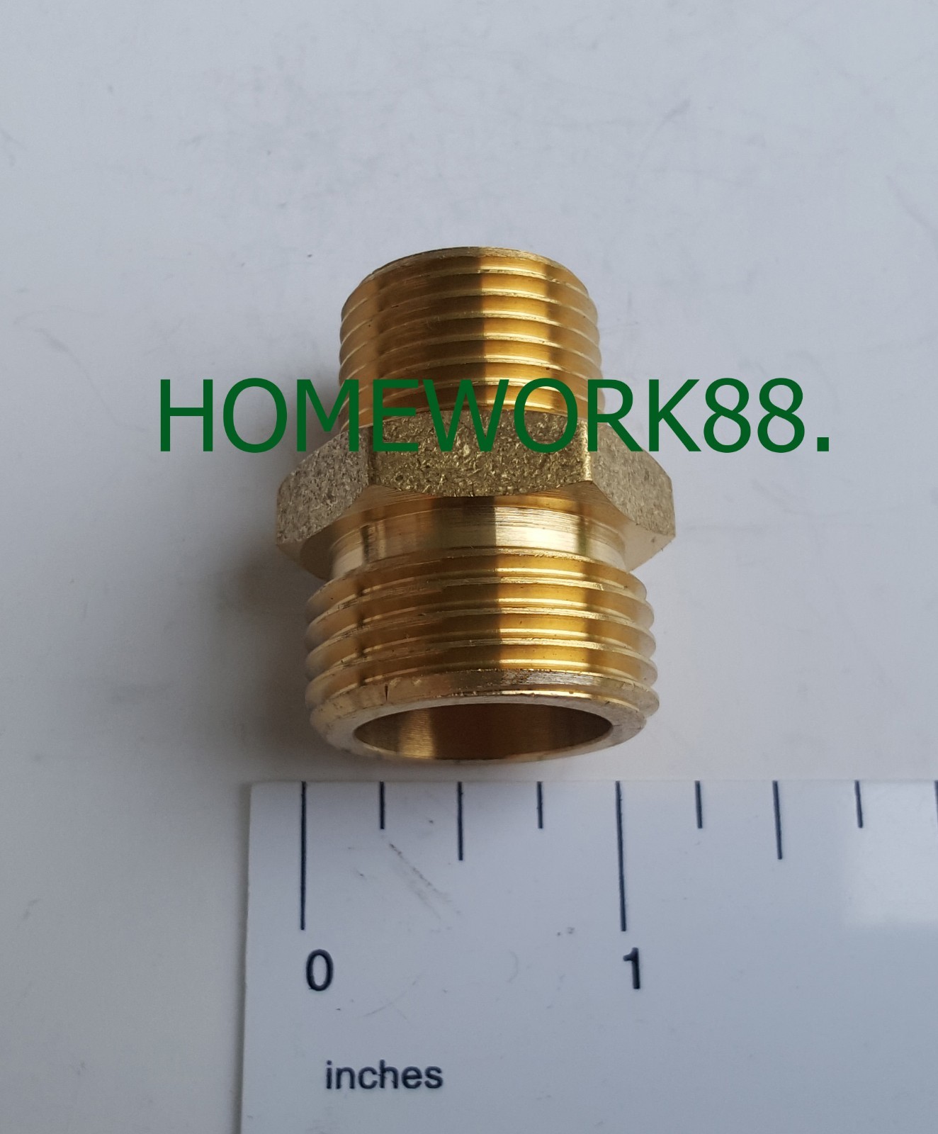 1 PIECE - 1/2" MALE NPT PIPE X 3/4" MHT GARDEN HOSE ADAPTERS - LEAD FREE BRASS