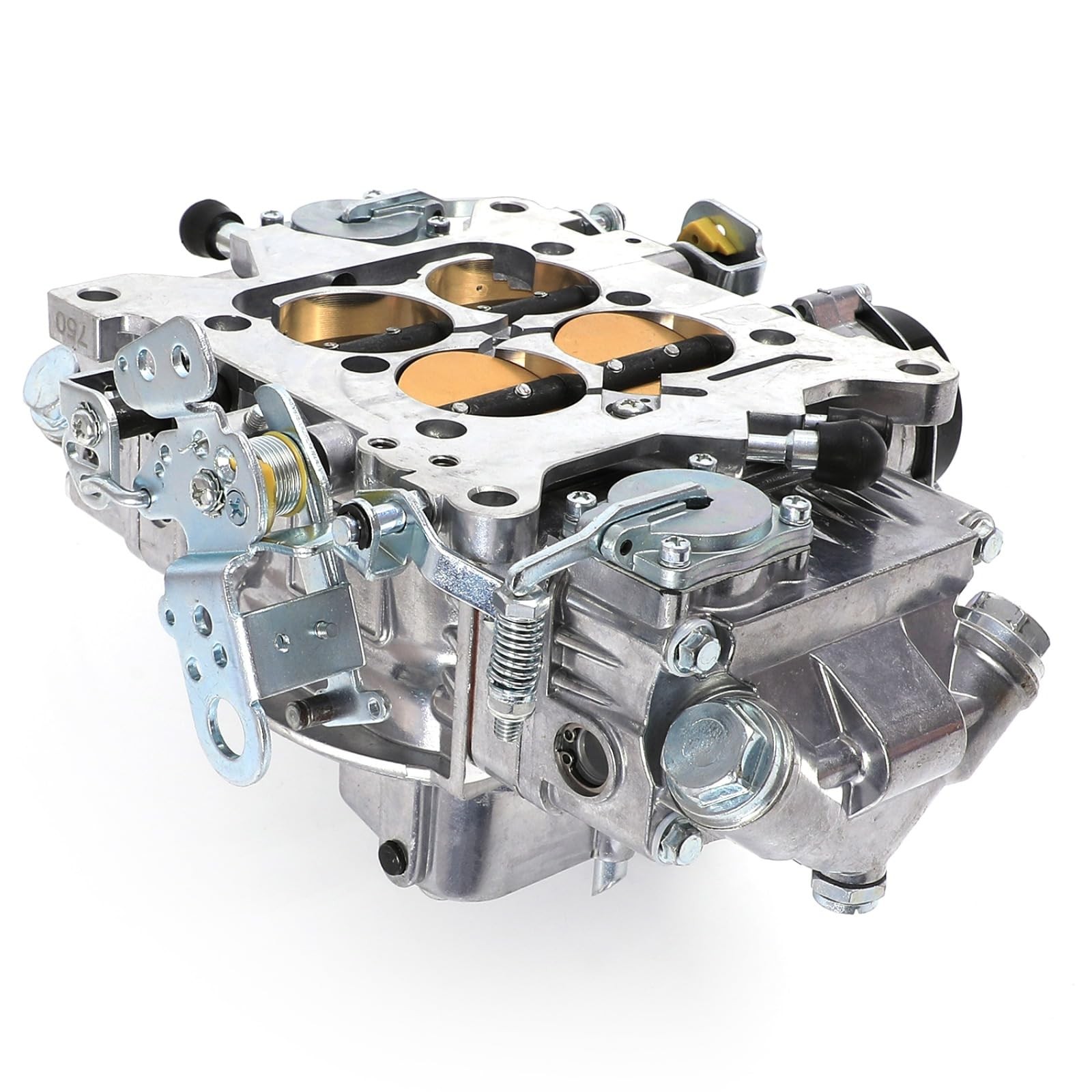 750 CFM 4-Barrel Double Pumper Carburetor Electric Choke Square Bore Flange