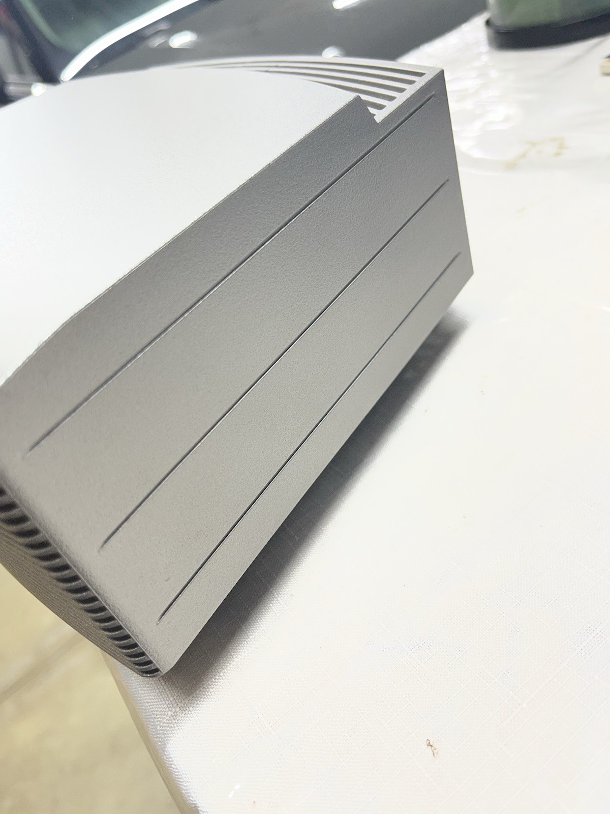 Bose Wave Music System Clock Radio CD/AM FM Silver Remote Control Read See Pics