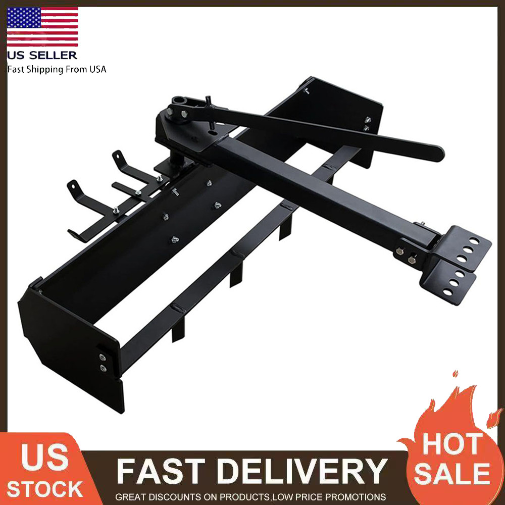 42" Tow Behind Box Scraper Lawn Tractor Attachments for ATV UTV Tractor Mower