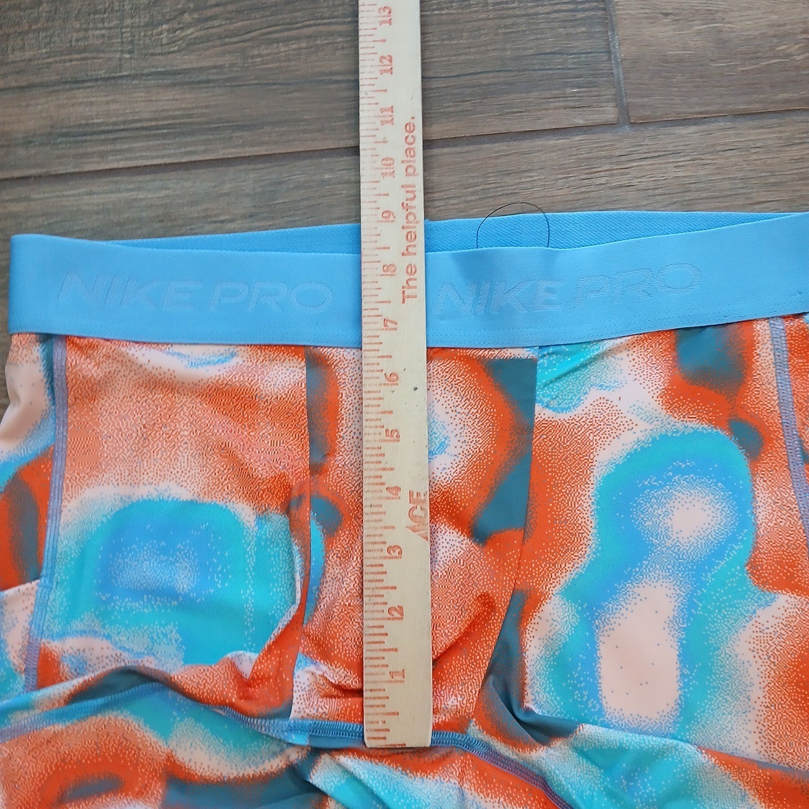 Nike Pro Compression Shorts Mens Large Coral Blue Tight Fit Training Dri Fit *