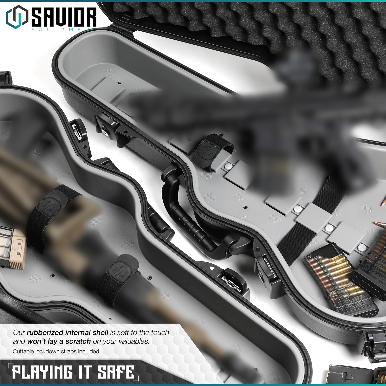 [SAVIOR EQUIPMENT] Tactical Violin Rifle Case Carbine Firearm Gun Hard Carrier