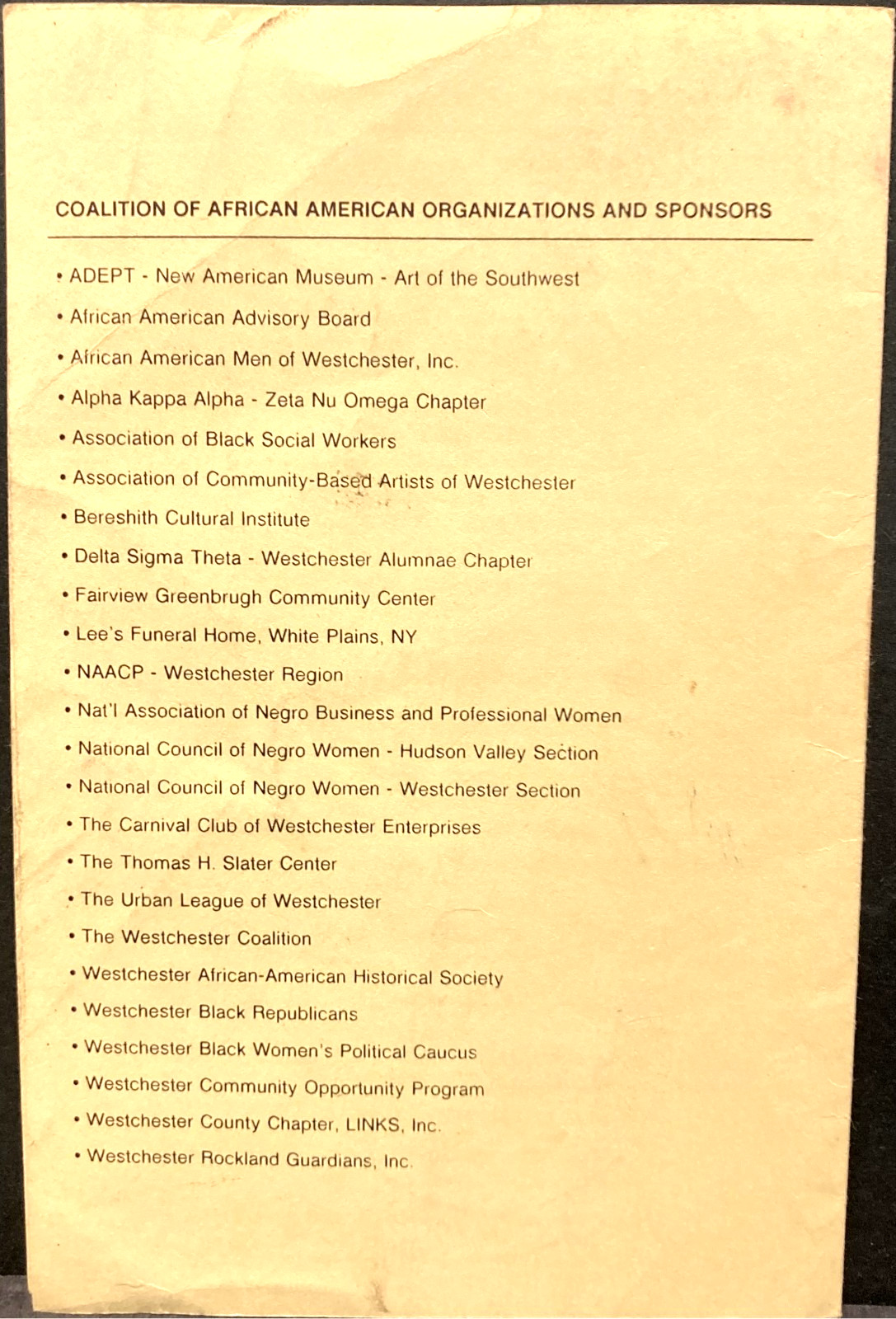 Vintage African American Ephemera~John H. Harmon~1963 Press Release~1991 Program