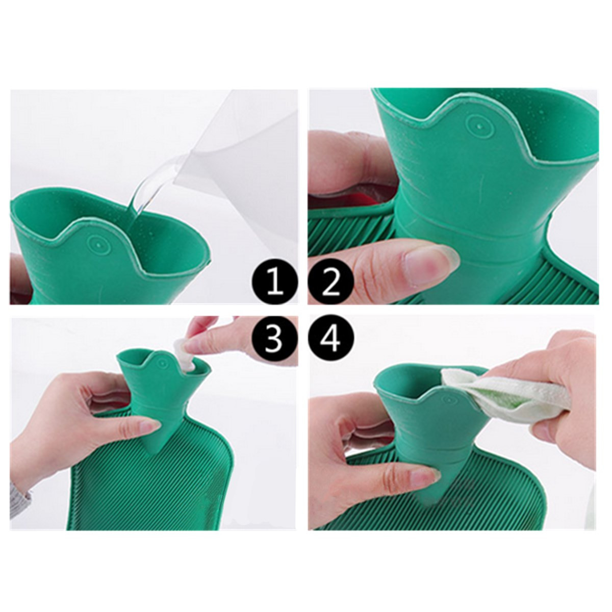 Rubber HOT WATER BOTTLE Bag WARM Relaxing Heat / Cold Therapy 670 ML ~ 1800 ML