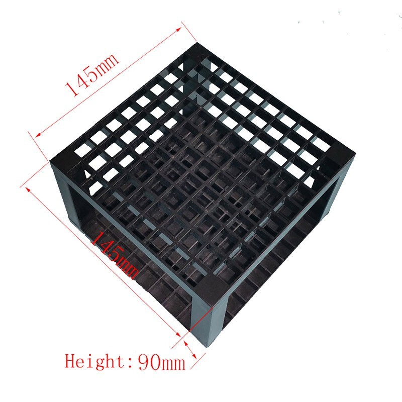 96 Hole Square Pen Holder Black Plastic Pencil & Brush Markers Holder Stand