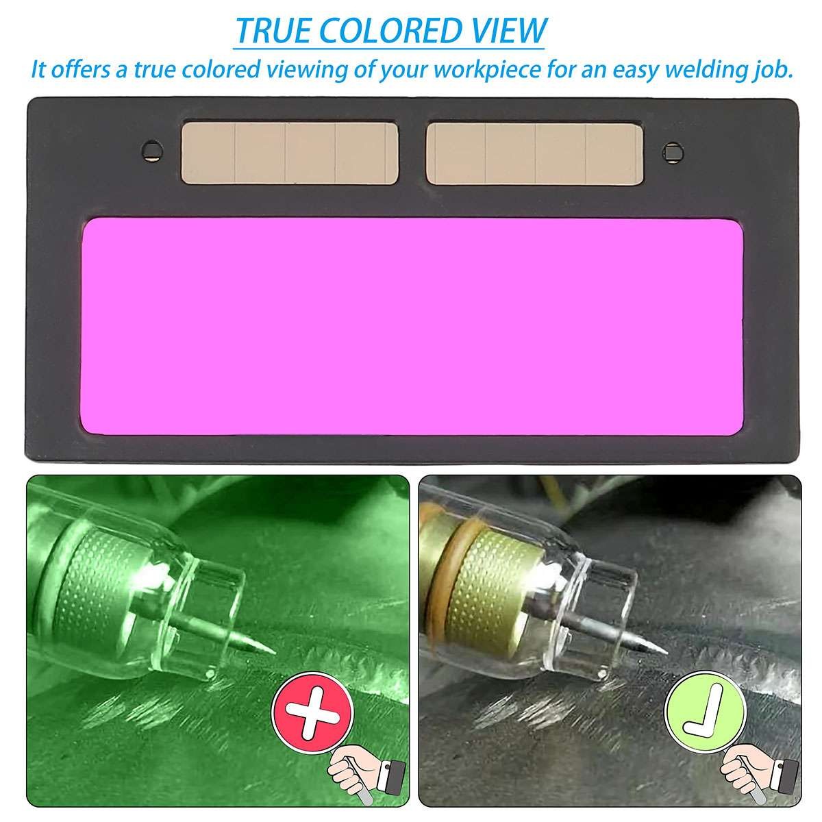 2Pcs Welding Glasses Auto Darkening Goggles Safety Automatic Dimming Welder Arc