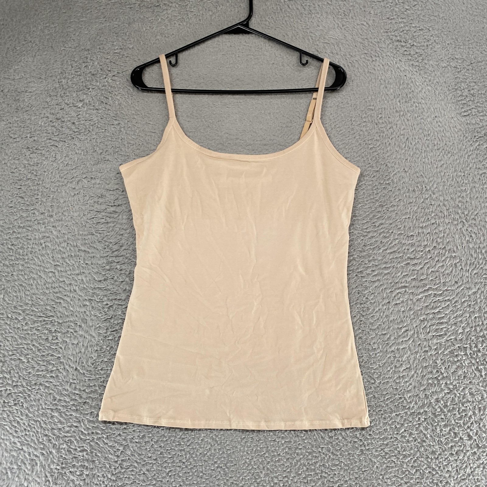 Pact Cami Tank Top Womens Large Beige Organic Cotton Minimalist Capsule Camisole