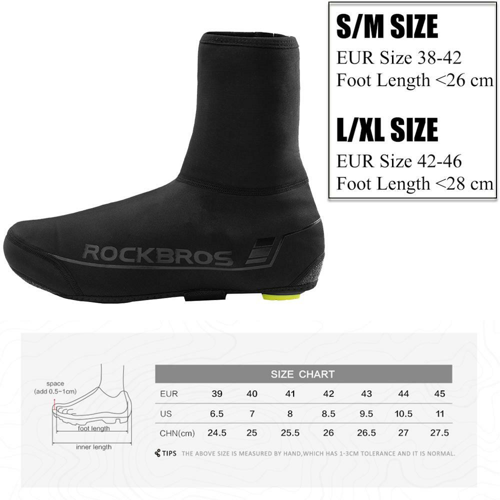 ROCKBROS Cycling Overshoes MTB Road Bike Winter Windproof Warmer Shoe Covers