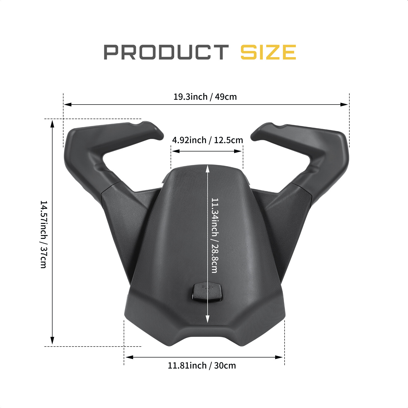 Rear Passenger Seat Foot Pegs Footboard Kit For Can Am Ryker 600 900 2019-2024