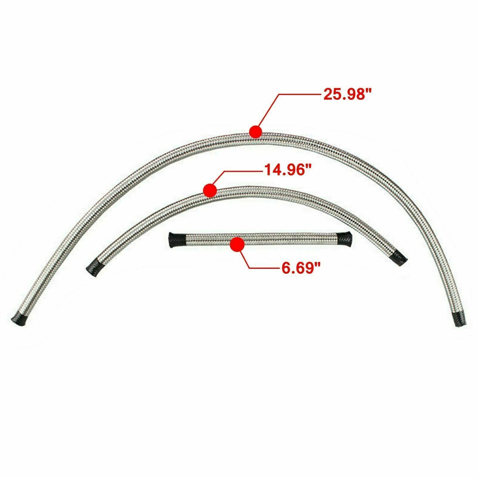 Black-Red Adjustable Fuel Pressure Regulator Kit Oil 0-100psi Gauge -6AN New