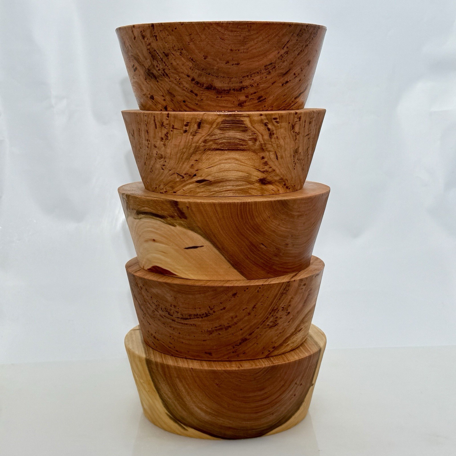 3 BLACK CHERRY BOWL BLANK, 8"X3" WOOD LATHE TURNING STOCK, FREE SHIPPING!!