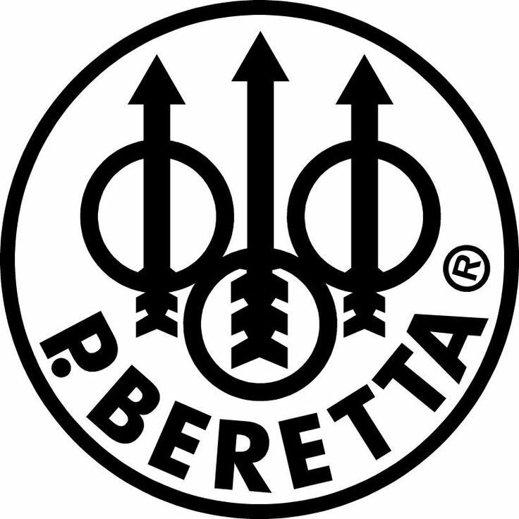 Beretta® - Trident Logo Medallion Grip Insert / Round - Genuine
