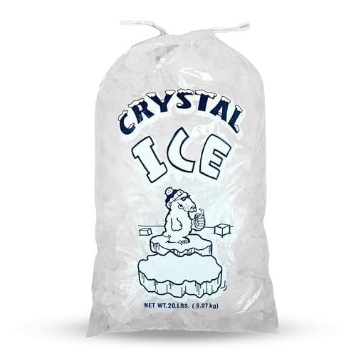 Ice Bags w/ Drawstring 8-20lb (250-500ct) Durable Leak-Proof Freezer Storage Bag