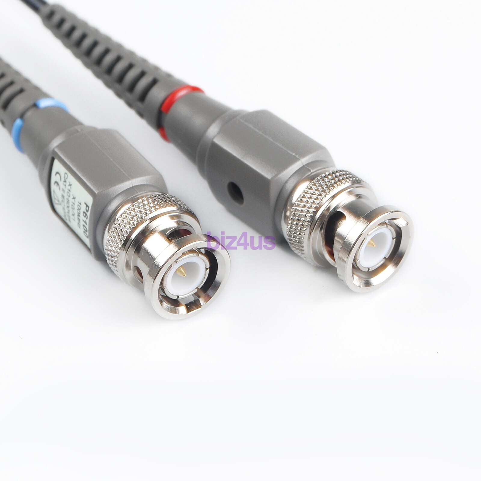 2xFor BNC Oscilloscope Probe Kit P6100 100MHz 1X 10X Precision Scope Clip Probes