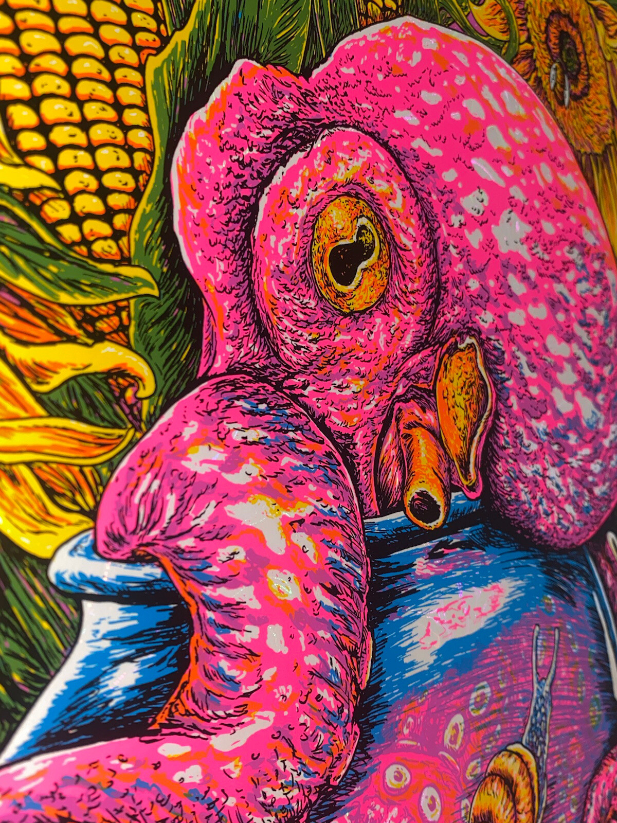 Dirty Heads Poster Lincoln NE 8/10/22 Silkscreen White Swirl Foil S/N Official