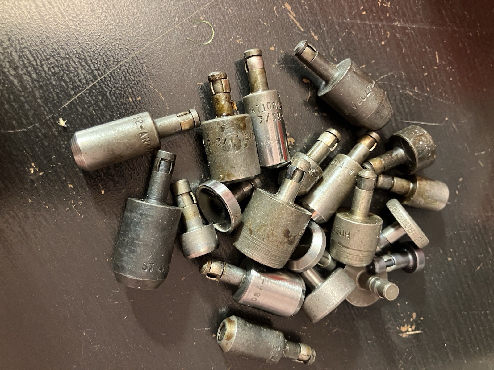 Lot 20 Hand Rivet Squeezer Die 3/16 Shank Aircraft Aviation Tools #2 Belly Tank