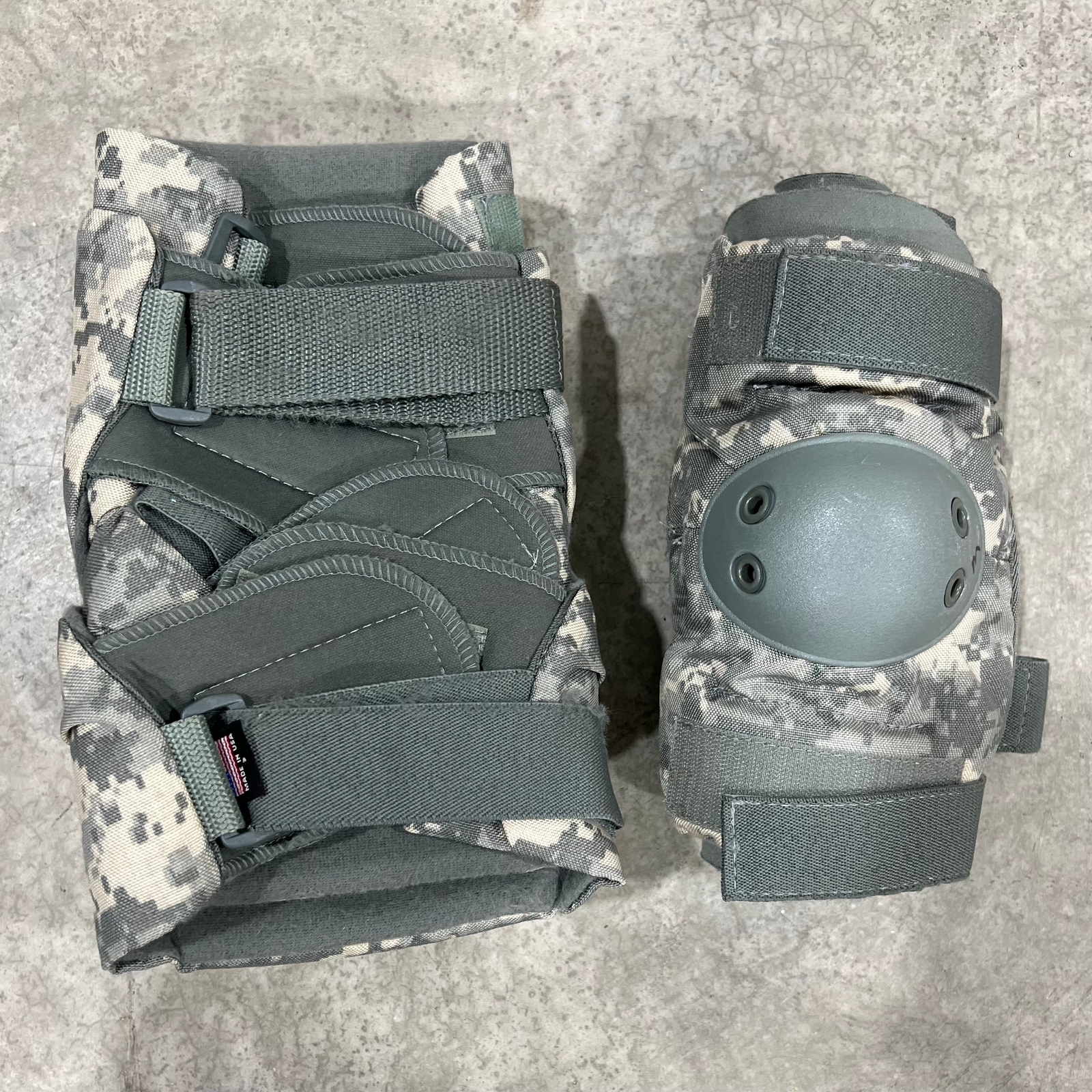 US Military GI ACU Elbow And Knee Pad Sets Sizes Sm - Med - Large Available