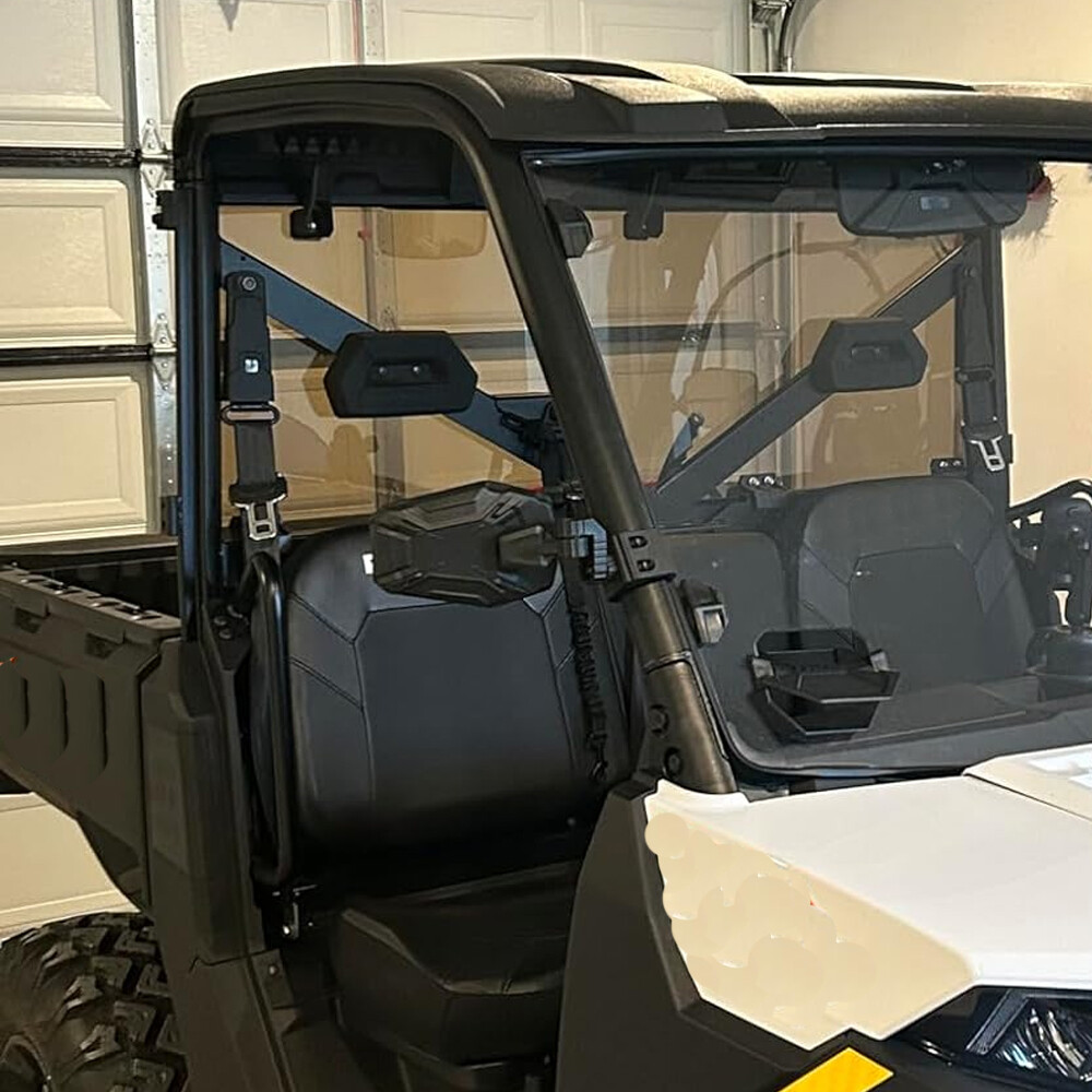 UTV Rear View Side Mirrors Breakaway For Polaris Ranger General Can-Am Defender