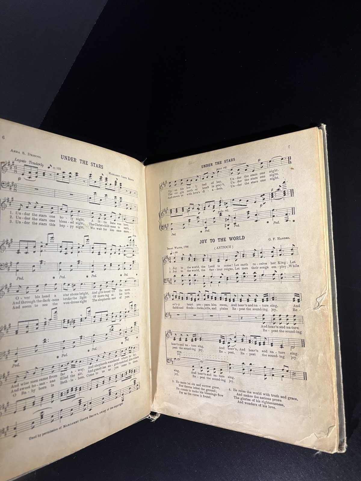 Christmas Carols and Hymns Sheet Music Book by Hollis Dann 1937 Edition