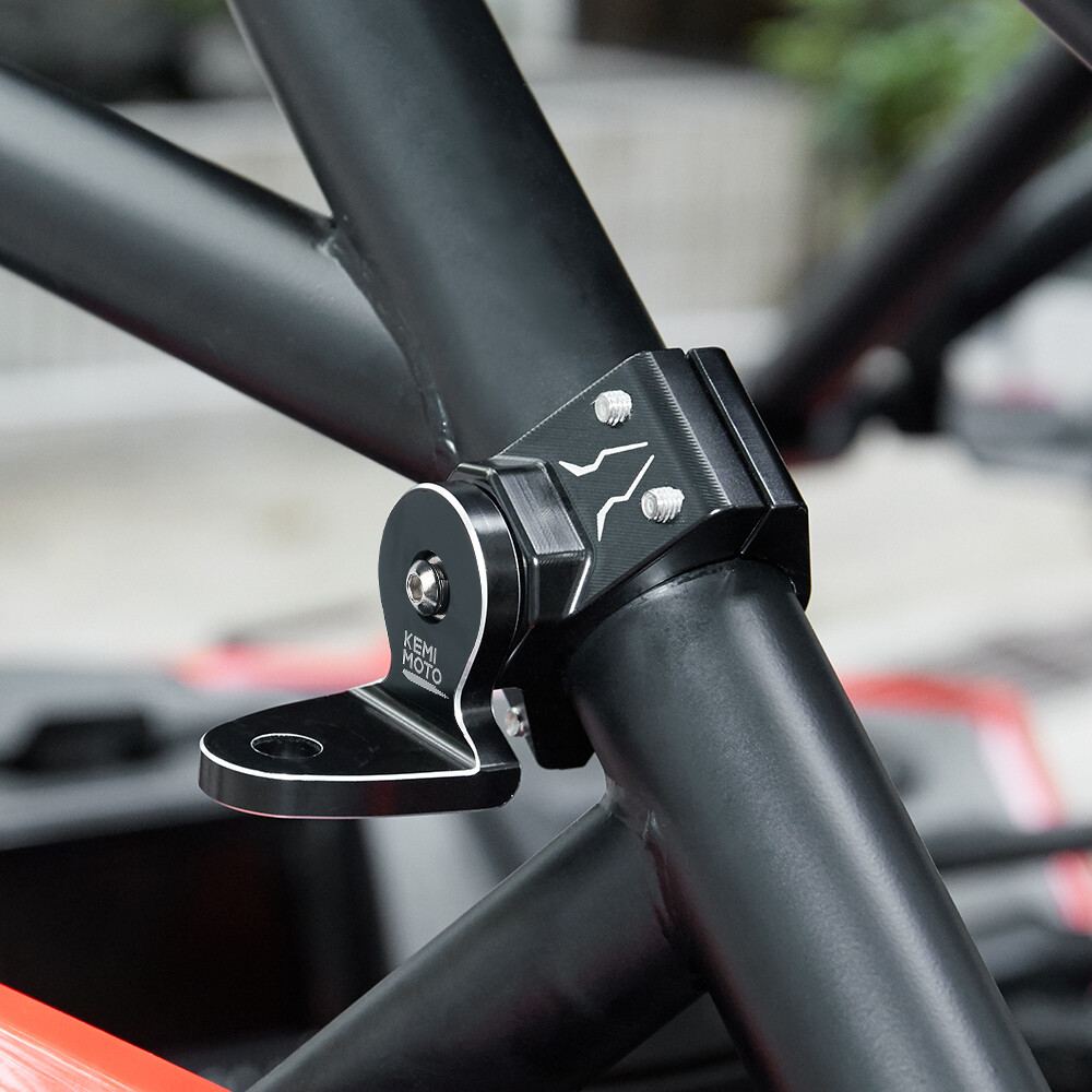 1.75"-2" Adjustable Whip Lights Flag Mount Bracket for Polaris RZR Honda ATV UTV