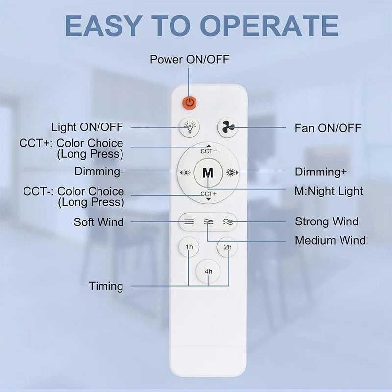 NEW! Universal Basic Remote controller fit for Ceiling Fans with Light