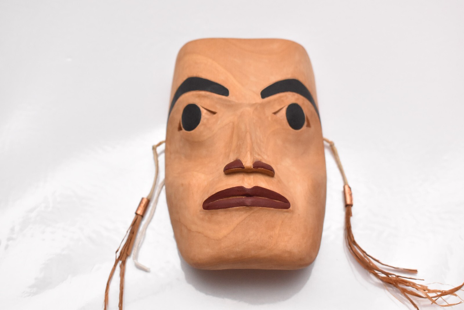 SMALL TLINGIT CARVED & PAINTED WOOD MASK TSIMSHIAN TRIBAL NORTHWEST COAST-