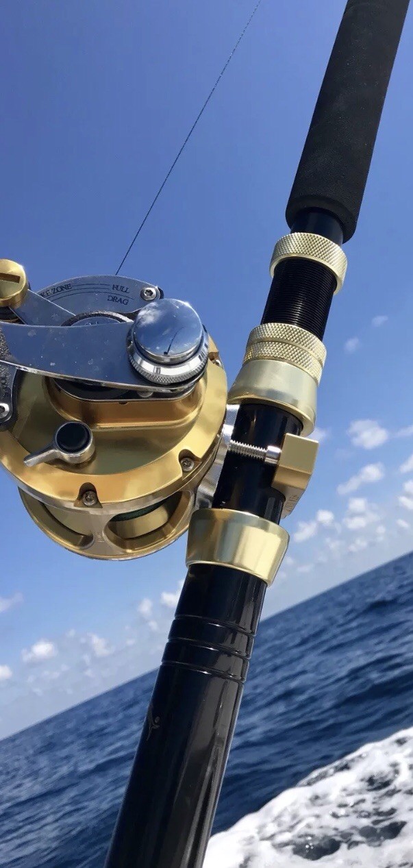 Sea Halt Aluminum REEL CLAMP Shimano Avet TLD Tiagra 1.5-1.63 Fishing V3006