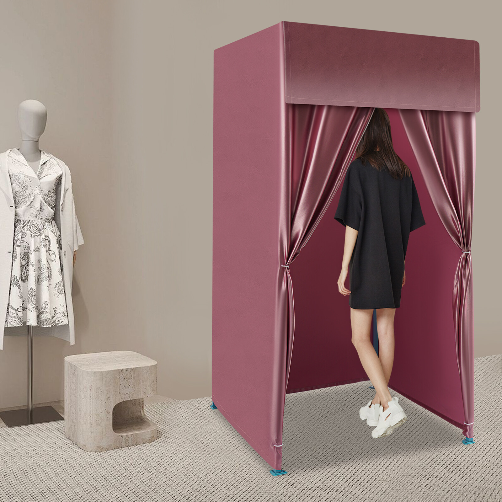 Portable Clothing Store Fitting Room, Foldable Changing Room, Dressing Room