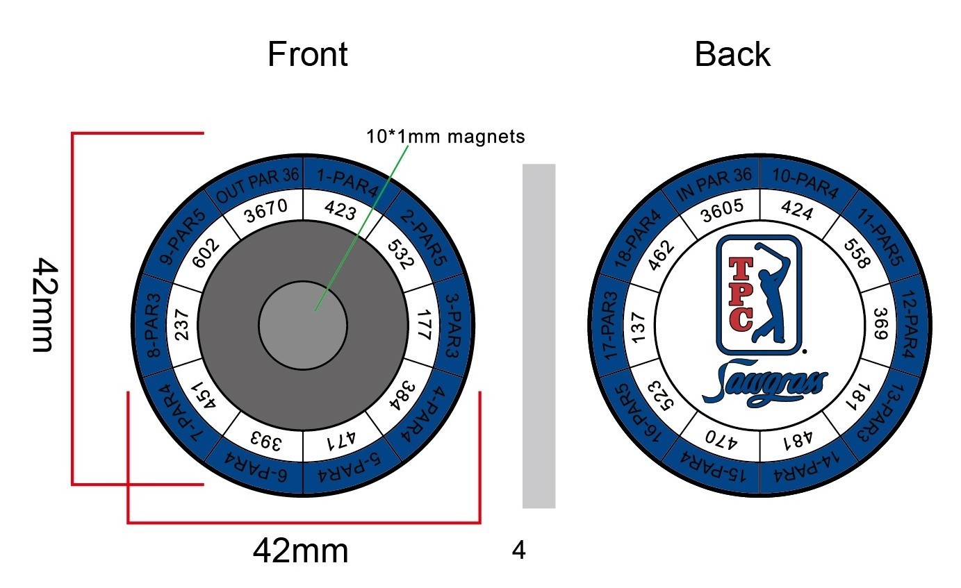 The Players Championship Magnetic Coin and 2 Sided BM TPC Sawgrass /Booking