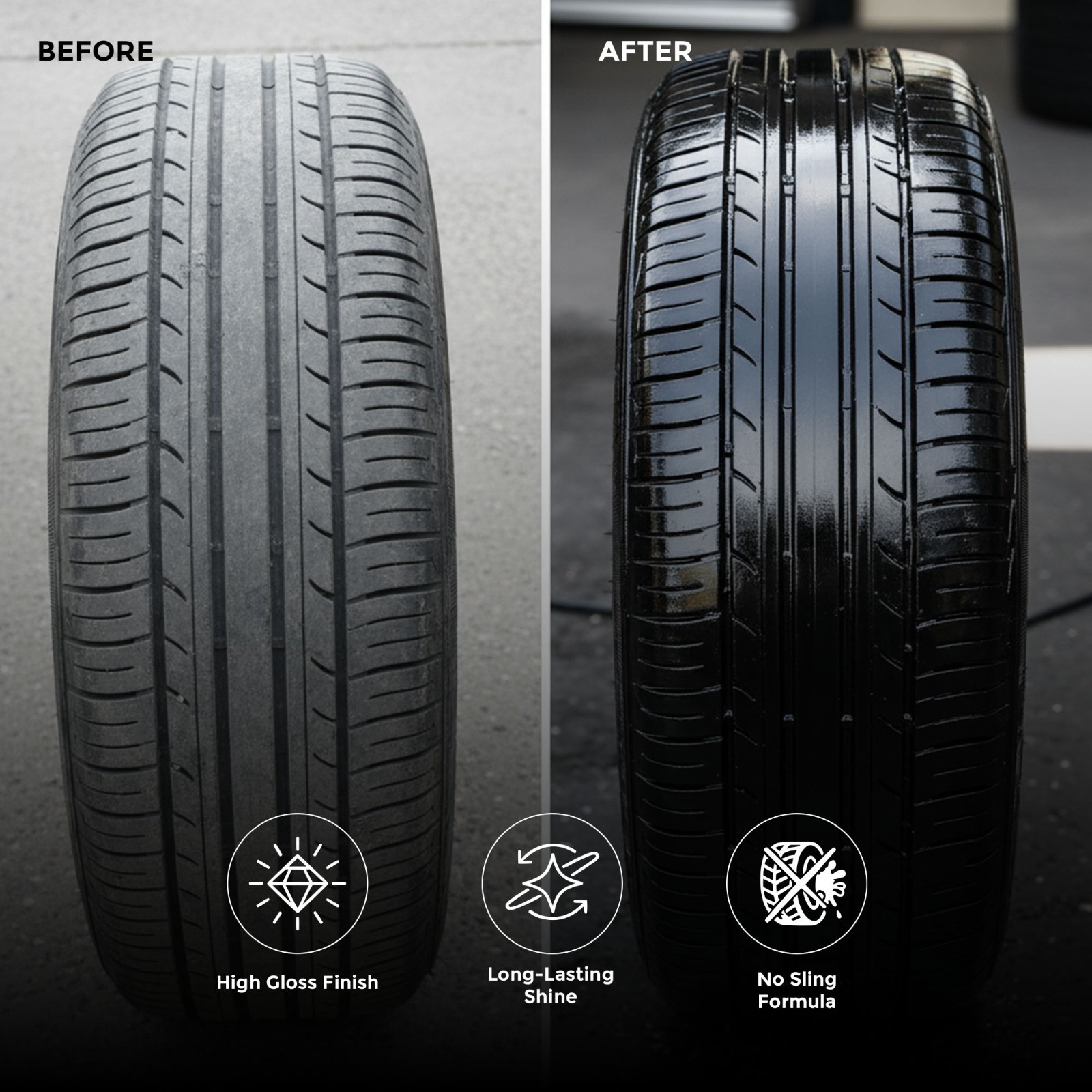 Street Legal The Ultimate Wet Tire Shine Wet Look High Gloss Long Lasting Box