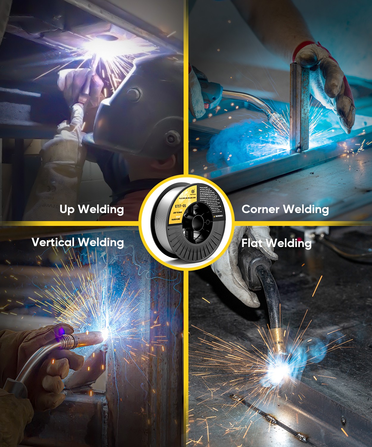 10lbs & 0.030in Flux Core Welding Wire Flux Mig Welder Welding Wire Low Spatter